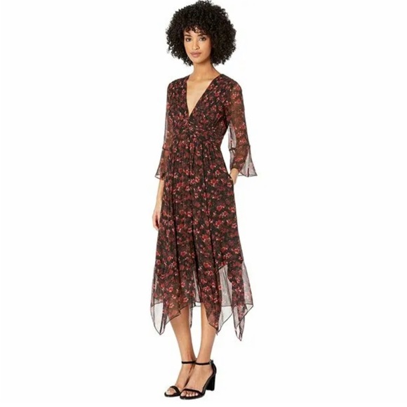 NWT $425 RACHEL ZOE CADEN SILK DRESS 100% silk - SZ 10 - Picture 2 of 12